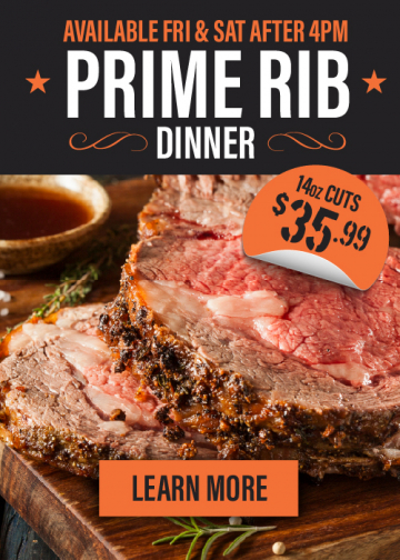 Slow Roasted Prime Rib (Available After 4PM)
